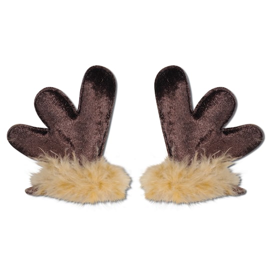 Beistle Adult Brown Antler Hair Clips, 4ct.